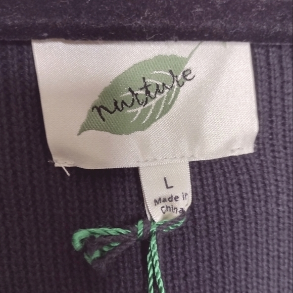 NWT Nurture Cable Knit Sweater Dress Size L Draped Cozy Lagenlook Layering - Picture 7 of 12